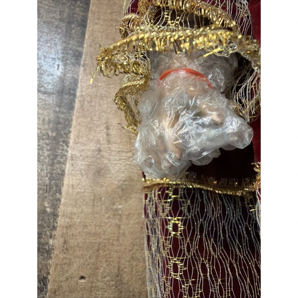 VTG 1993 Seymour Mann Angeline Porcelain Angel Doll African American Christmas